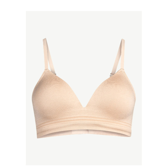 Joyspun Womens Seamless Light Lift Wireless Bra Tan Size M NWT - Picture 1 of 5